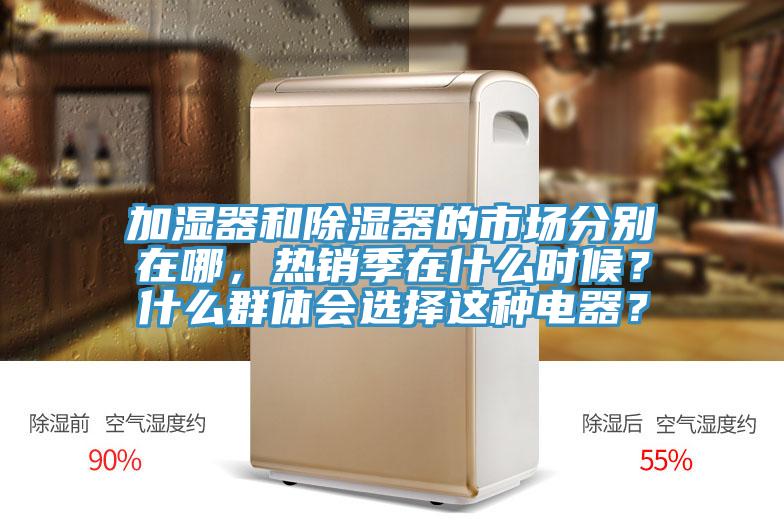 加濕器和除濕器的市場分別在哪，熱銷季在什么時候？什么群體會選擇這種電器？